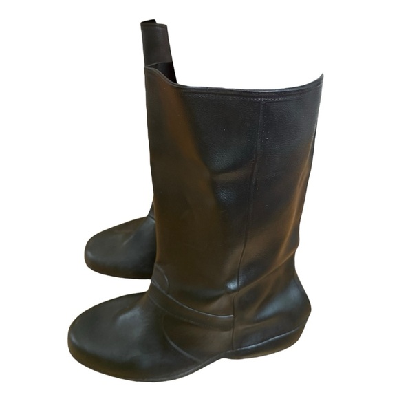 Totes Hi‑Stretch Black Tall Over Boots Women’s Size Small US 6‑7 Rubber USA New - Picture 8 of 11